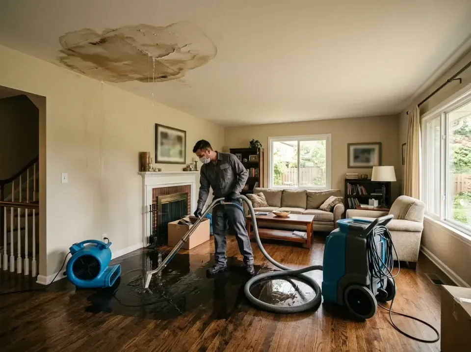 attic-pipe-burst-ceiling-drip-008 — frequently asked questions, Water Damage Restoration & Carpet Care in Somerset, WI